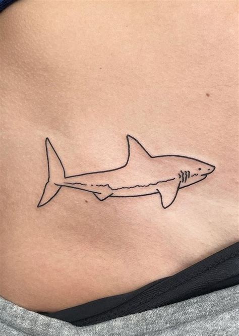 Shark Outline Tattoo. - MELTBLOGS