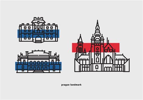 Prague Landmark Vector Icon Pack 144031 Vector Art at Vecteezy