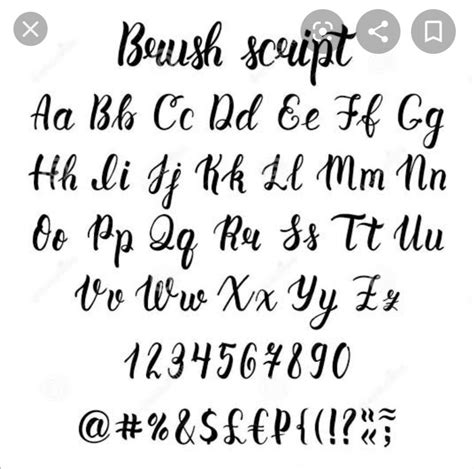 Tipografía Brush Script | Brush lettering alphabet, Brush lettering ...