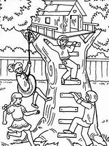 Treehouse Coloring Pages  Best For Kids sketch template