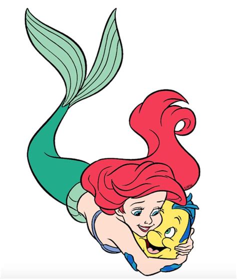 Ariel and Flounder | Ariel and flounder, Ariel tattoo, Drawings