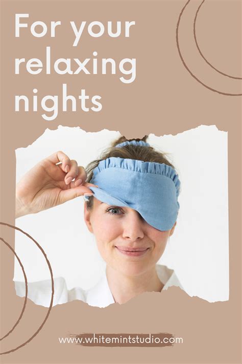 Linen sleeping mask set | Sleep mask, Mask, Sleep mask benefits