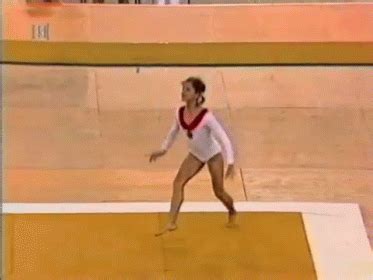Olga Korbut 1972 Olympics AA Floor GIF - Gymnastics Flips OlgaKorbut - Discover & Share GIFs ...