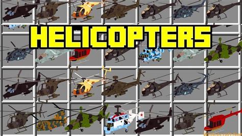 Download Mc Helicopter Mod 1.12.2-1.7.10 (little like Flan’s Mod) - Wminecraft.net