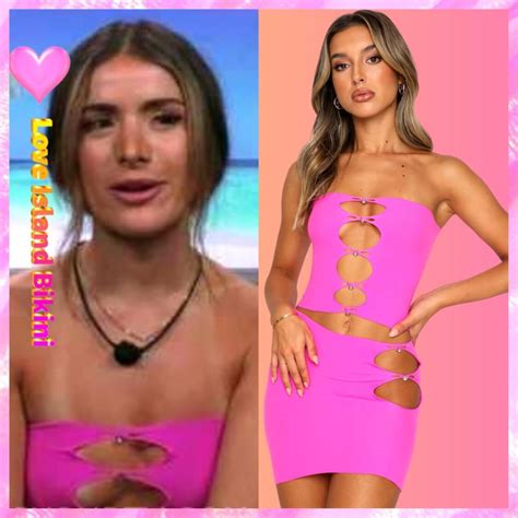 Love Island Gabby’s pink cut out set ©Love Island Bikini