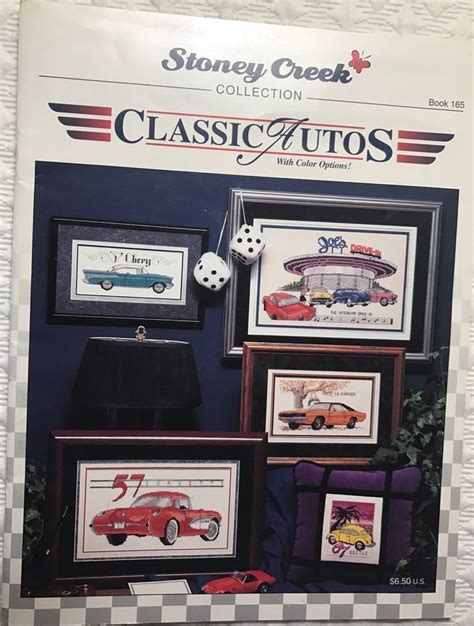 Classic Autos Cars Cross Stitch Patterns Mustang Thunderbird Corvette Beetle OOP | eBay | Cross ...