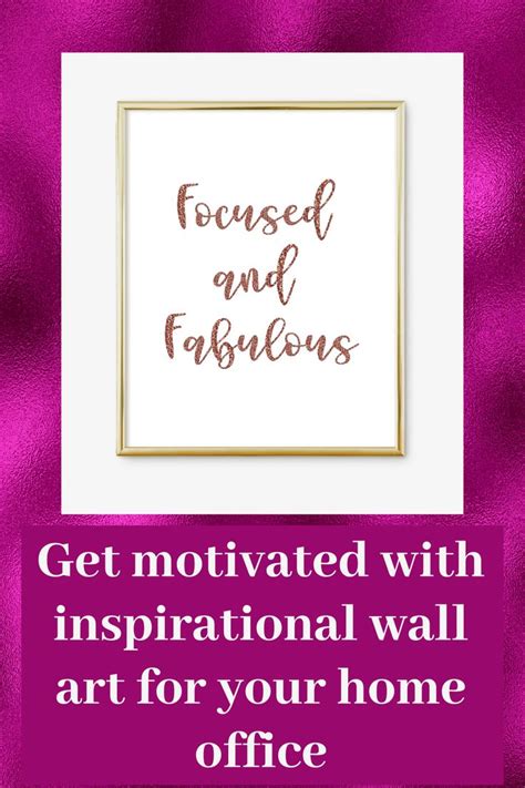 Printable wall art for your your home office to motivate and inspire | Printable wall art quotes ...