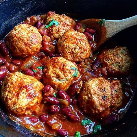 Moroccan Salmon Balls In Tomato And Beans Recipe | The Feedfeed