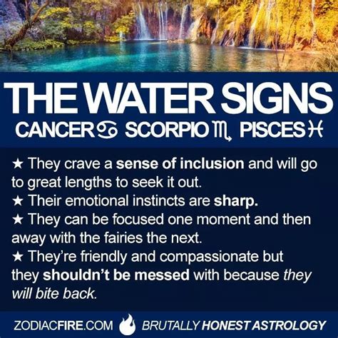 Water sign=emotions, Empath, Scorpio, all 3 water signs in birth chart ...