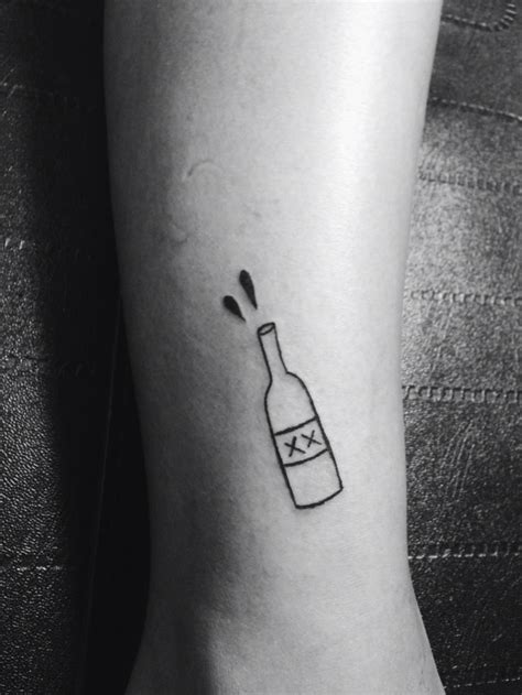 Bottle popping | Bottle tattoo, Beer tattoos, Matching tattoos