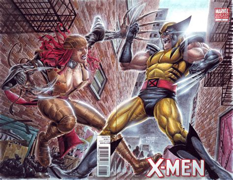 Lady Deathstrike vs Wolverine by edtadeo on DeviantArt