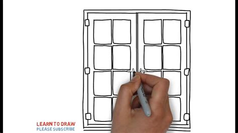 How To Draw a Window Step By Step For Kids - YouTube