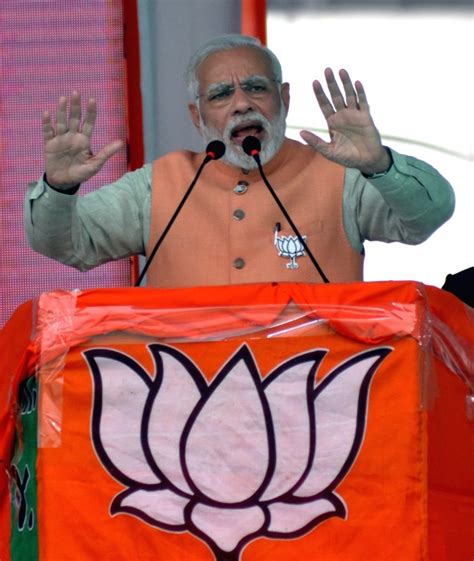 Modi during a BJP rally