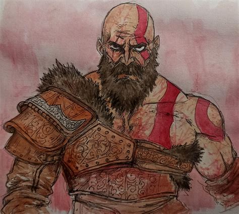 Kratos fanart : r/GodofWarRagnarok