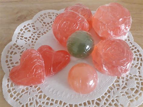 handcrafted natural scent shaped soap bar. Orange, Rose, Lavender, Mint ...