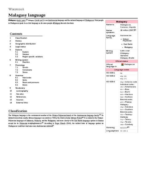 Malagasy Language | Linguistics | Semiotics