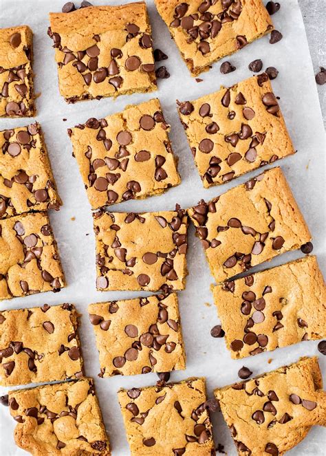 Chocolate Chip Cookie Bars | Lil' Luna