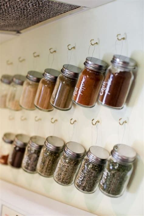 Kitchen Organization & Storage Ideas | Diy spice storage, Spice jar storage, Diy spice rack