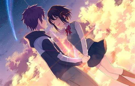 720P Free download | Girl, Love, Sunset, Romance, Anime - Long Distance Love Anime, Anime Girl ...