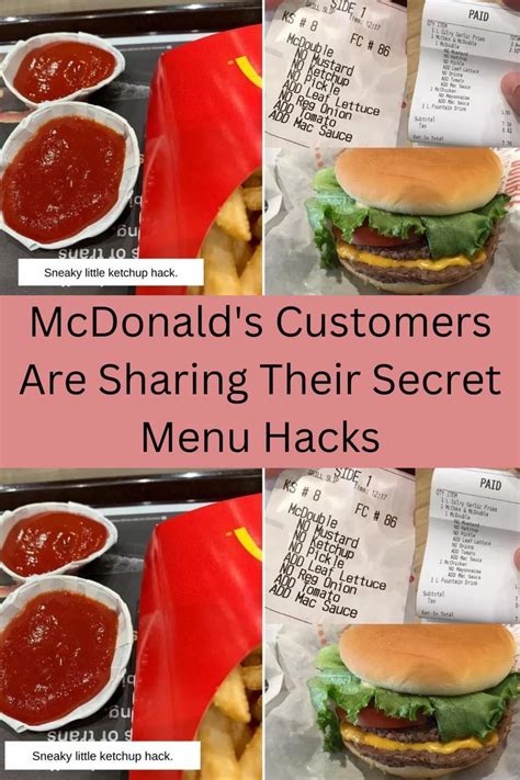 Mcdonald s customers are sharing their secret menu hacks – Artofit