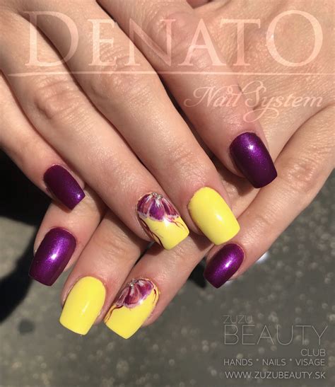 Yellow And Purple Nail Designs - Design Talk