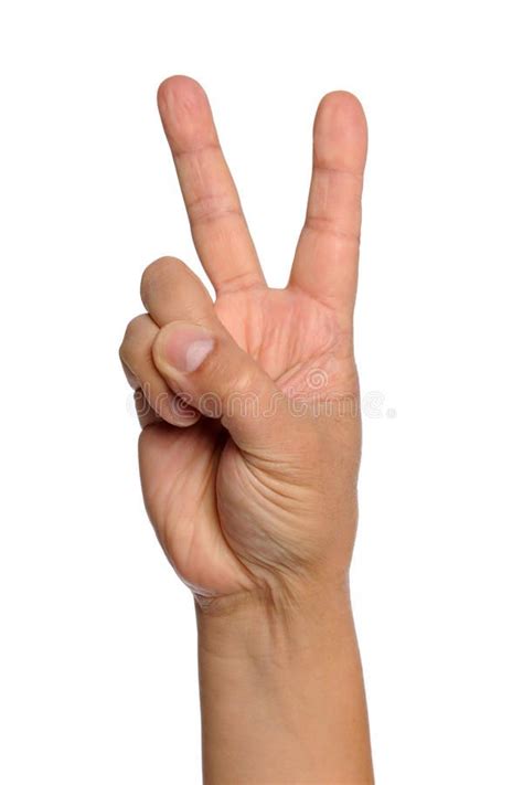 Hand with Peace Sign stock image. Image of peace, background - 13933087 | Hand reference, Peace ...