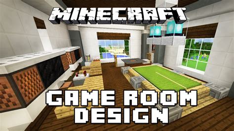 Minecraft Tutorial: How To Make Furniture For A Game Room (Modern House ...