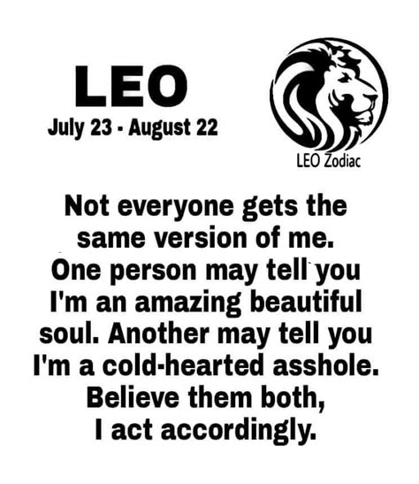 This makes me laugh. VERY true statement. bwahaha Zodiac Leo Art, Leo Zodiac Quotes, Leo Zodiac ...