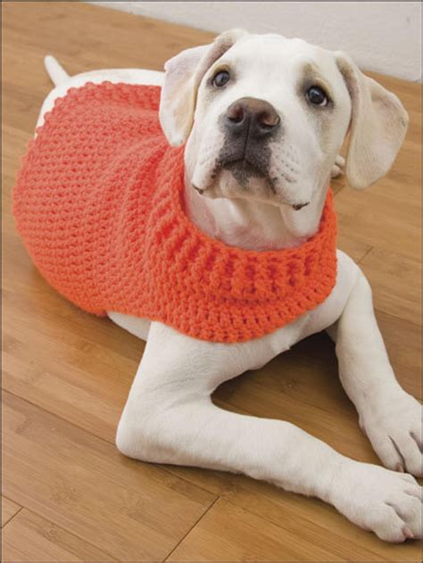 Hand Crochet Hunters Dog Sweater Brit Orange Medium Made to Order ...