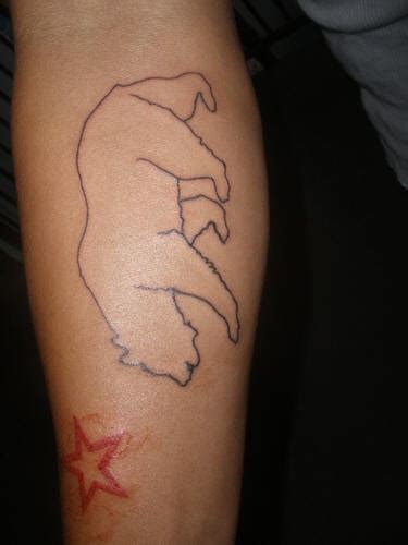 Bear silhouette tattoo - Tattooimages.biz