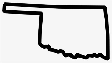 Oklahoma State Outline - Oklahoma State Shape Clipart, HD Png Download ...