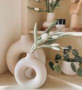 Amazon.com: DHYXZCA White Ceramic Face Vase, Female Form Head Half Body ...