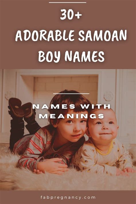 Samoan boy names – Artofit