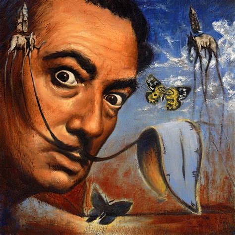 Salvador Dali Portrait | Искусство сюрреализма, Краска, Картины дали