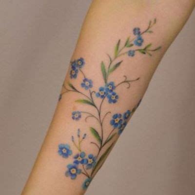 Discover 65+ forget me not flower tattoo latest - vova.edu.vn