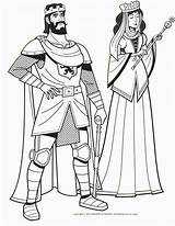 King And Queens Coloring  Answers In Genesis drawing Queen sketch template