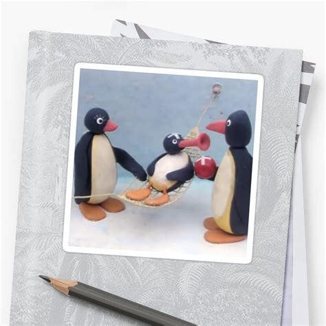 "Pingu and His Family" Sticker by mayashendy | Redbubble