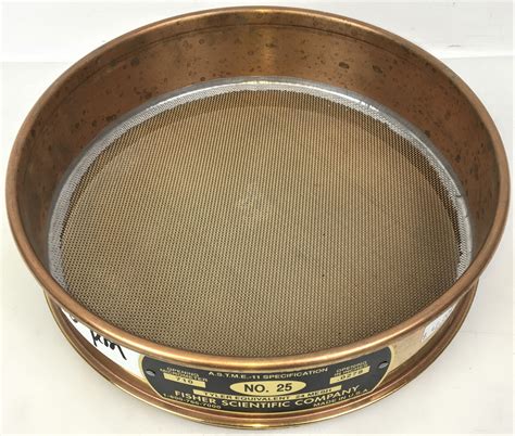 Used USA Standard Brass-Stainless Steel Sieve Kit - 8" Diam (Set of 9) for Sale at Chemistry...