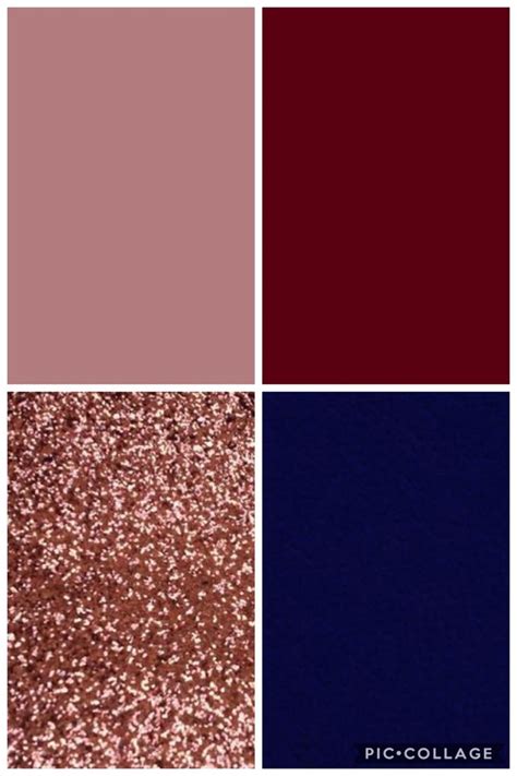 Green And Rose Gold Bedroom Ideas ~ Rose Gold Burgundy Wedding Navy Blue Mauve Colors Color ...