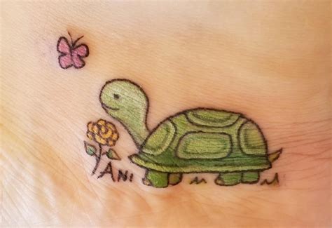 My new lil buddy. Placement: inside lower ankle/foot : tattoo