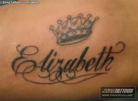 Tattoo of Names, Crowns, Elizabeth