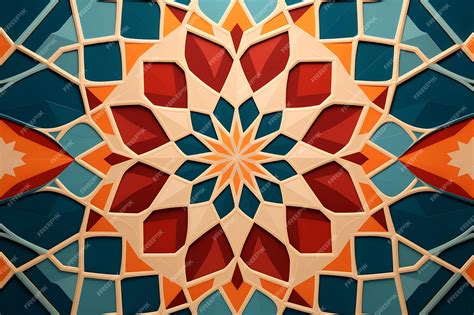 Premium AI Image | Islamic geometric patterns islamic images
