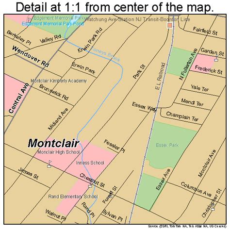 Montclair New Jersey Street Map 3447490