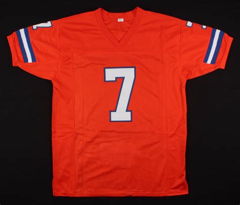 John Elway Signed Career Highlight Stat Jersey (Beckett COA) | Pristine Auction