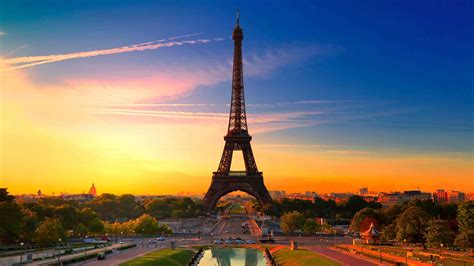 Eiffel Tower At Sunset Paris France UHD 4K Wallpaper | Pixelz