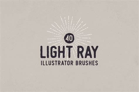 Light Ray Illustrator Brushes — Medialoot