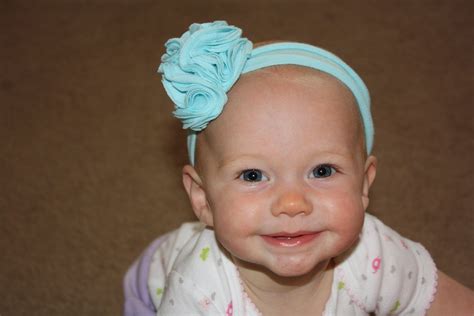 Jersey Flower Headband in Teal Blue. $11.00, via Etsy. | Flower headband, Etsy, Teal blue