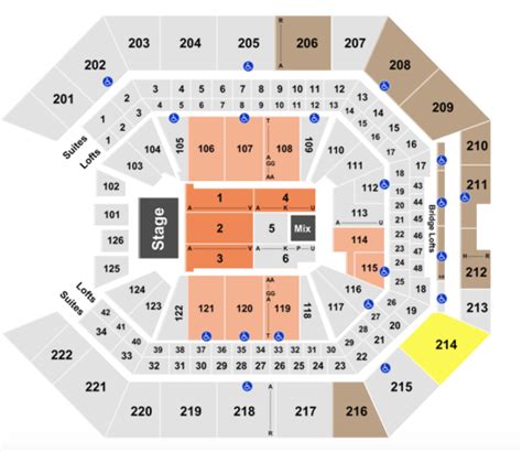 Golden 1 Center Seating Chart + Rows, Seats and Club Seat Info