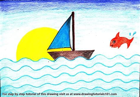 Learn How to Draw a Simple Boat for Kids (Boats for Kids) Step by Step ...