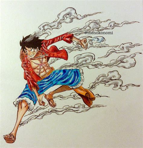 Just a guy that draws One Piece. : I really love drawing Luffy in “Gear ...